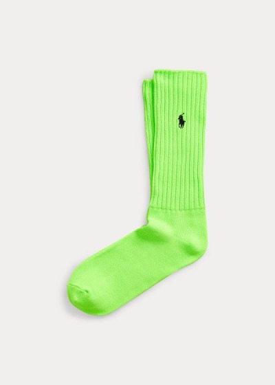 Men's Polo Ralph Lauren Neon Slouchy Crew Socks | 350812TBD